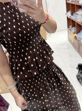 423 级感 清冷风 褶皱套装