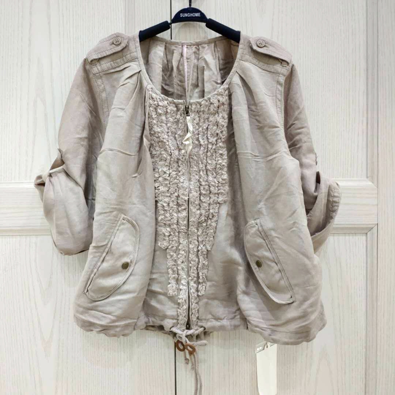 无内衬宽松型百搭风可调节短外套