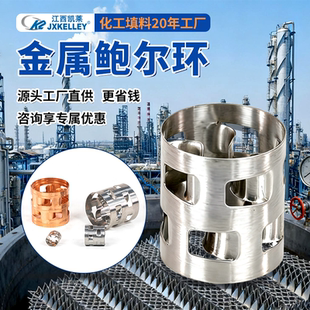 喷淋塔萃取塔38 316纯铜鲍尔环填料 不锈钢304 凯莱金属鲍尔环
