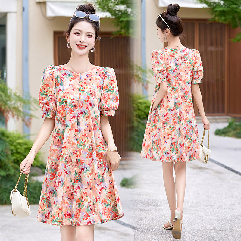 棉麻连衣裙夏季2025新款衣服大码女装超好看高端精致气质连身裙子
