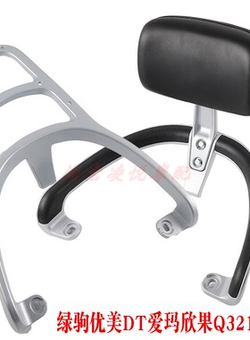 适用于绿驹优美DT爱玛欣果Q322Q321电动车尾架靠背尾箱货架衣支架