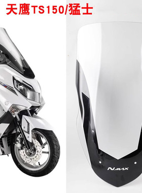 适用于摩托车天鹰TS150前挡风猛士150挡风玻璃改装高挡风挡