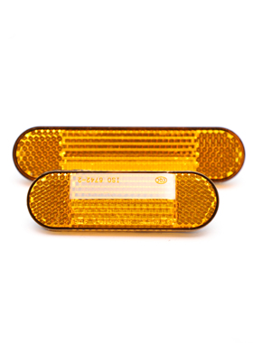 电动车国标车反光片反射器仿净原U-be前减震侧面警示牌夜光反光灯