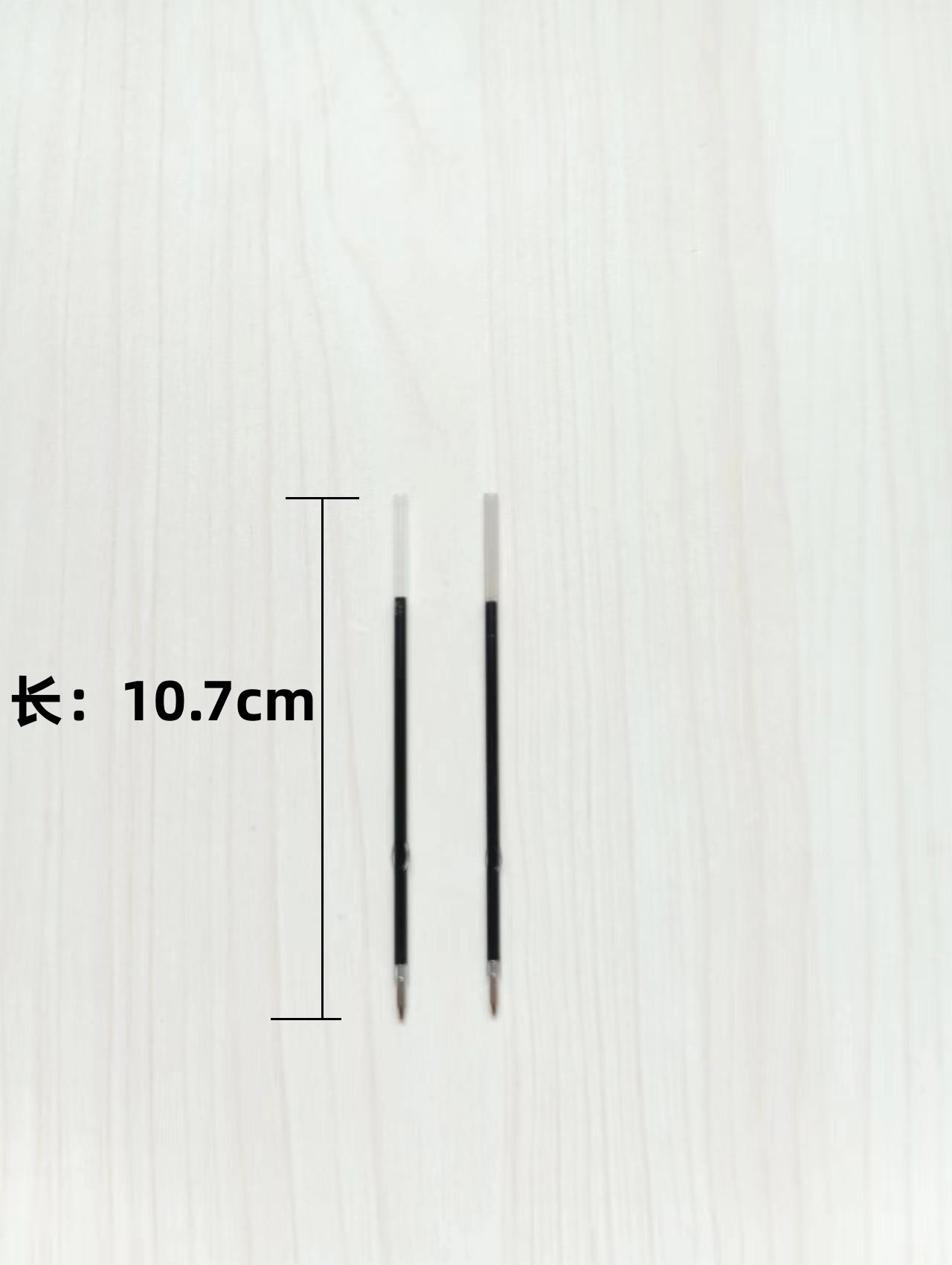 10.7CM带耳朵卡点按动圆珠油笔芯黑蓝红色学生弹跳油性水笔芯0.7M 文具电教/文化用品/商务用品 替芯/铅芯 原图主图