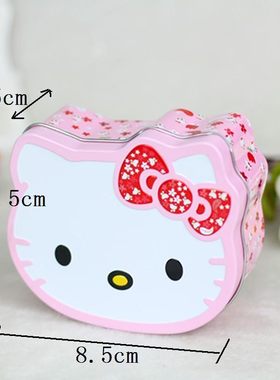 婚庆马口铁喜糖盒 KT猫铁盒饰品盒   hello Kitty铁盒 小猫铁盒
