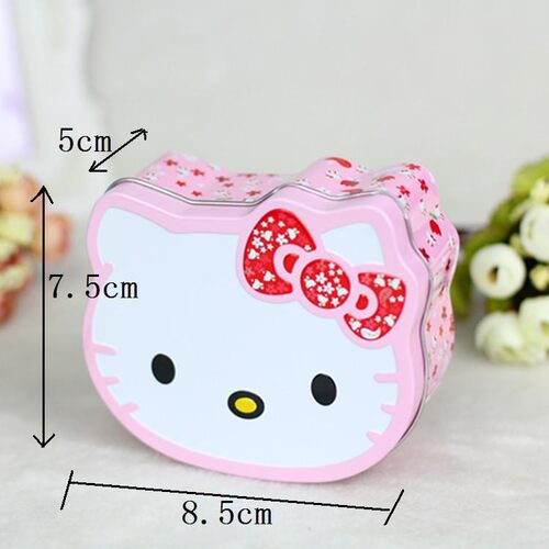 婚庆马口铁喜糖盒 KT猫铁盒饰品盒   hello Kitty铁盒 小猫铁盒