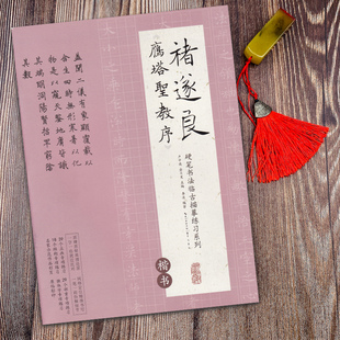 雁塔圣教序 褚遂良雁塔圣教序 楷书 硬笔书法临古描摹练习系列 卢中南 编 学生成人书法字帖培训教材书法初学入门基础培训指导用书