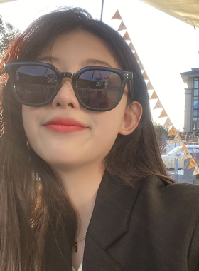 椭圆形韩版男女变色太阳镜