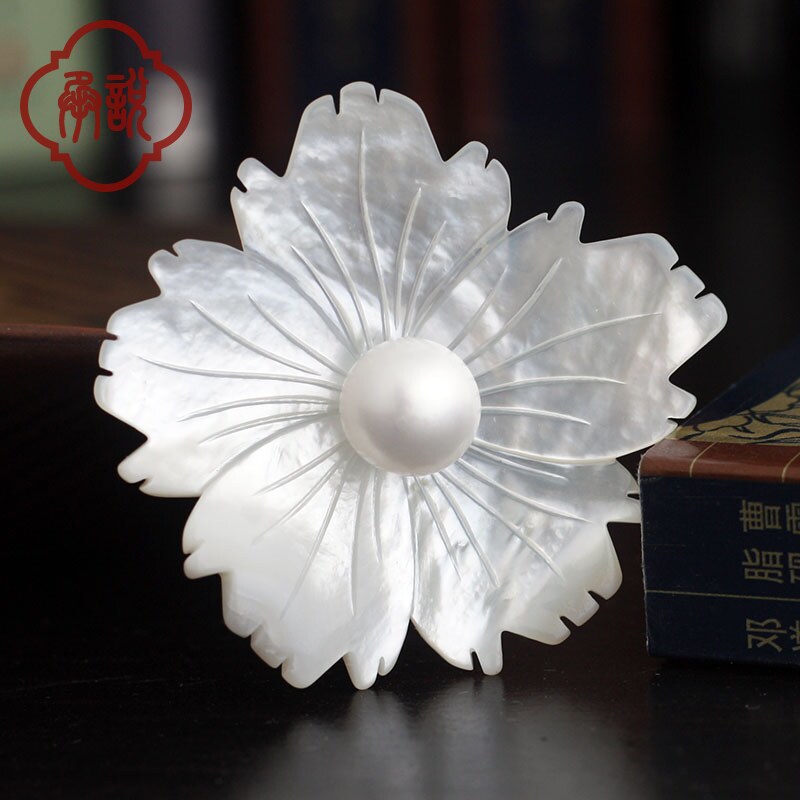 Broche femme en Nacre - Ref 1174704 Image 3