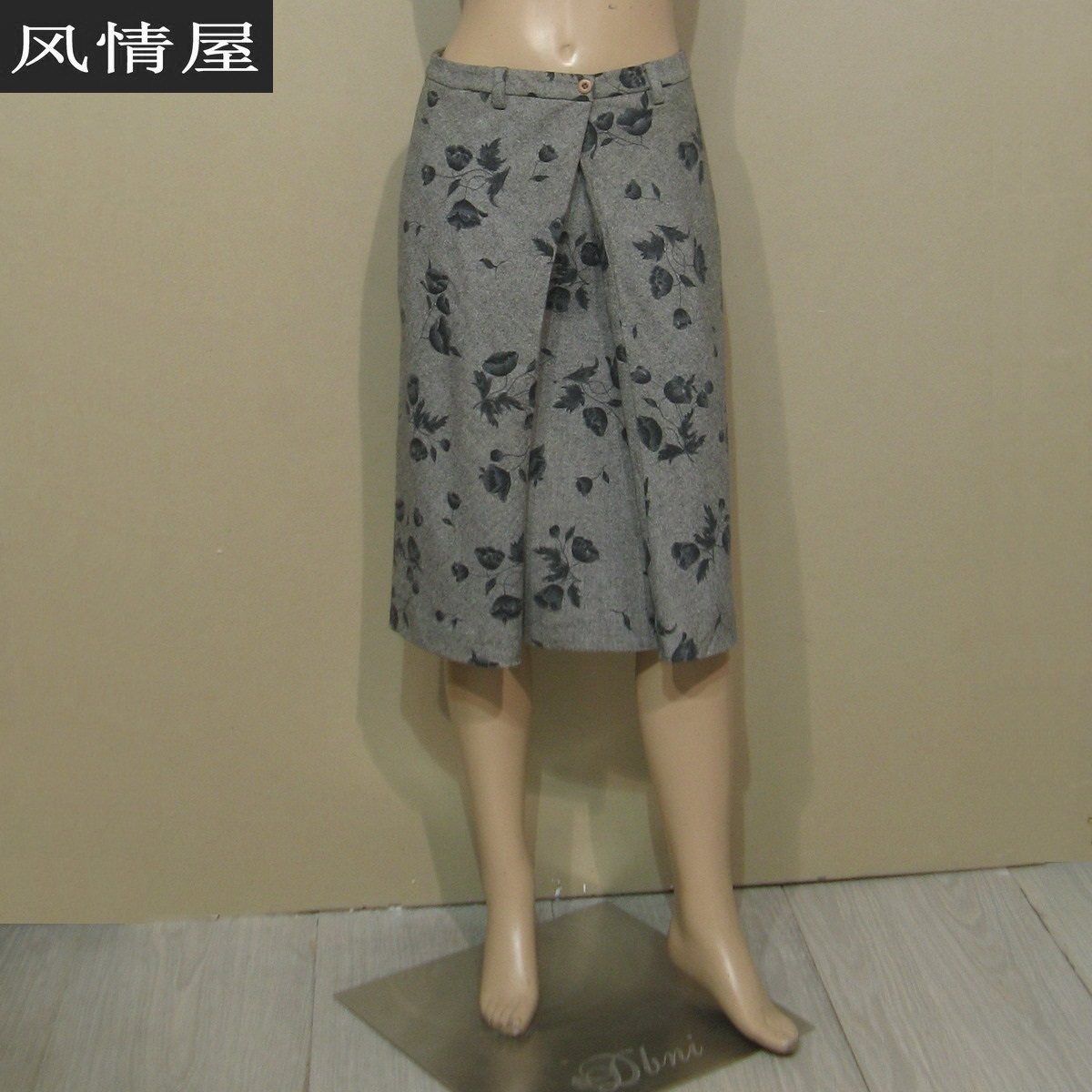 公司样衣女装灰色羊毛呢半身裙柔软质感秋冬款典雅淑女