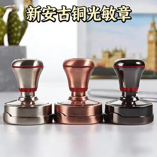 新安古铜光敏印章材料批发椭圆形3040章料银灰枪黑古铜椭圆章坯