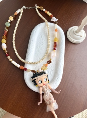 重工双层项链贝蒂项链卡通项链