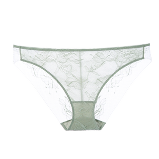 内裤女薄款蕾丝三角裤性感网纱透明底裤<不支持7天无理由退货>