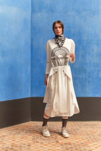 现货 丹麦设计潮牌Henrik Vibskov 2022春夏新品Flute长款连衣裙