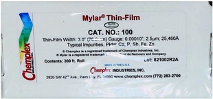 XRF样品膜连续卷轴膜 250麦拉膜 迈拉膜薄膜 150 美国Chemplex100