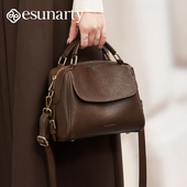 真皮枕头包女士2026新款 头层植鞣软皮斜挎手提女包大容量波士顿包