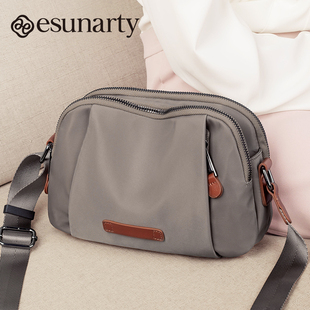 牛津布防水贝壳包女2026新款秋冬多隔层单肩斜挎包大容量通勤女包