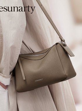 真皮斜挎包包女士2025新款头层牛皮大容量妈妈包高级感单肩腋下包