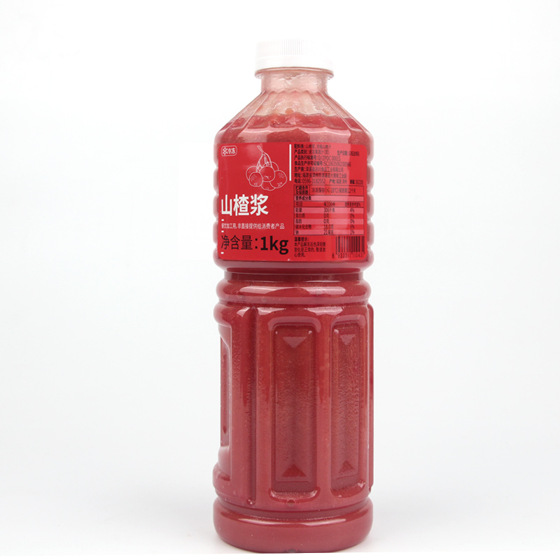 整箱12瓶达川NFC冷冻山楂浆 山楂汁复合果蔬汁浆咖啡奶茶专用原料