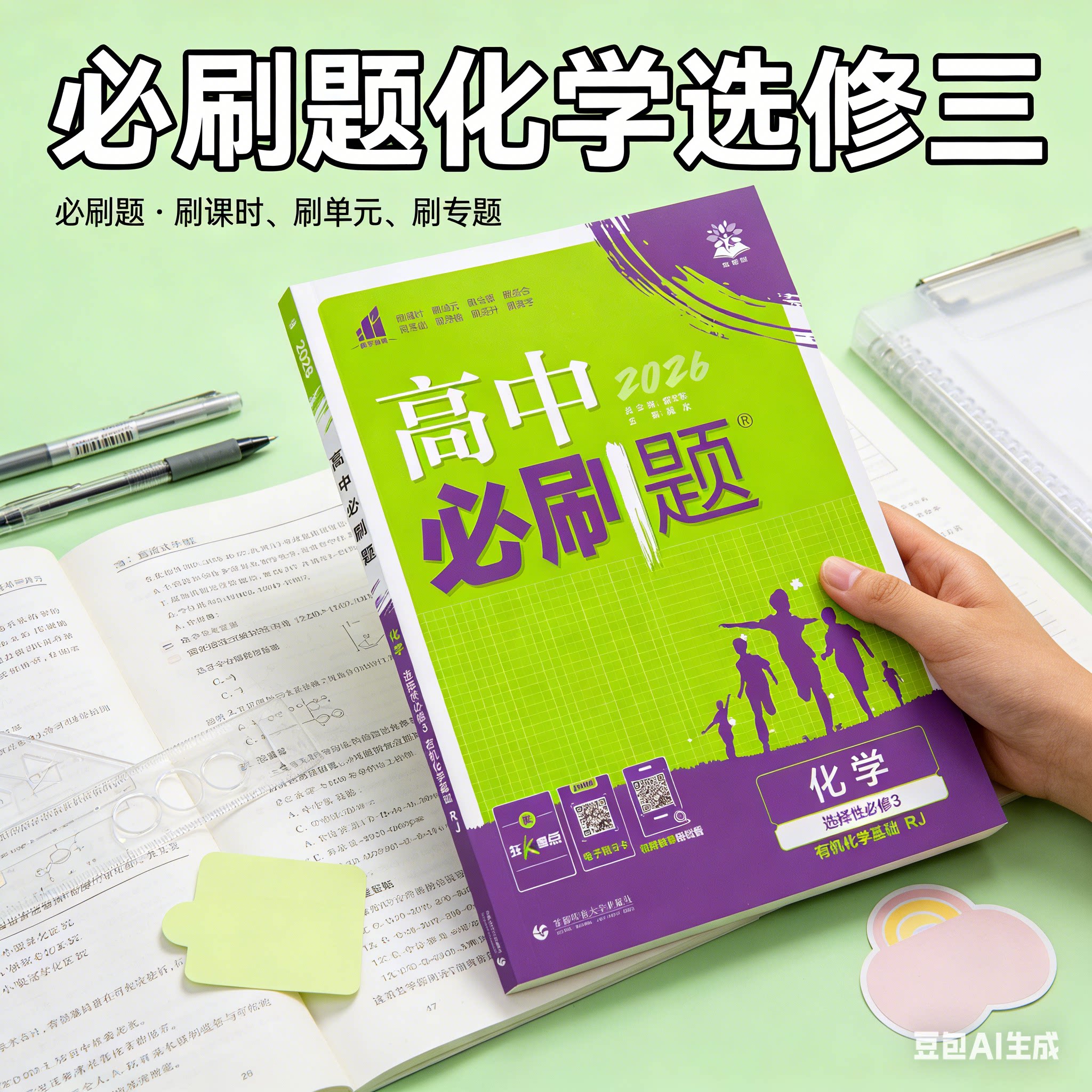 2026秋 高中必刷题化学选择性必修三人教版/鲁科版/苏教版 高二下册化学同步训练练习册 必刷题数学物理化学生物选修三图片