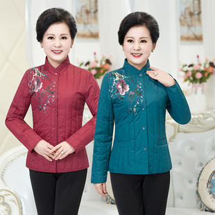 秋冬中老年大码羽绒棉服小棉袄 女轻薄中年女装棉衣内胆短款