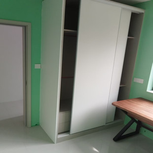上海市衣柜移门定制pet双饰面ENF级环保移门定制送货上门测量安装