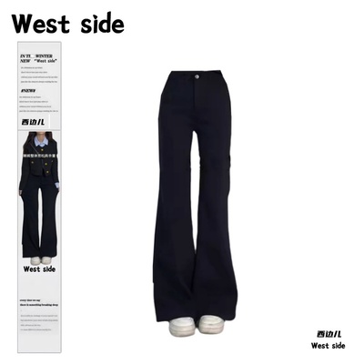 秋冬新款加绒弹力高腰百搭长裤子