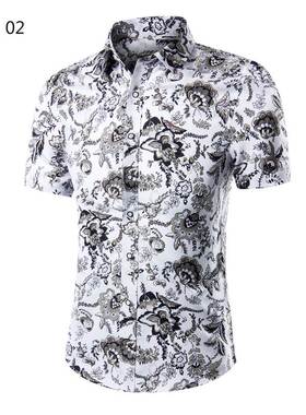 Men s Summer Shirts Short sleeve Slim Shirt for Men 男士衬衫