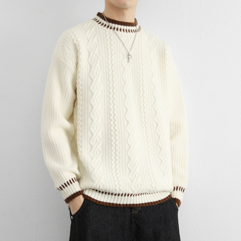 毛衣男款爆款2025新款痞帅高级感不起球不变形时尚帅气打底针织衫