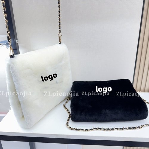 25新款羊皮毛一体单肩斜挎包