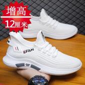 增高鞋 小白潮鞋 男12CM10cm夏季 网面透气内增高8cm6cm运动休闲男鞋