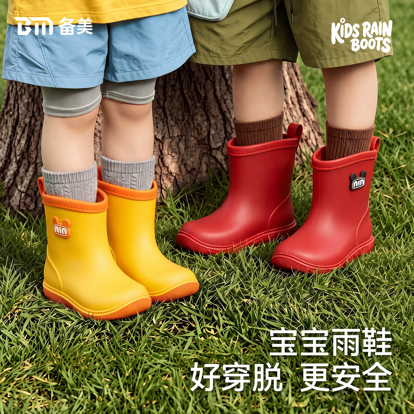 儿童雨鞋男童女童2岁宝宝专用图片