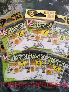 原日本进口伽马卡兹V2淡水野钓鲫鱼超轻耐磨高强度半倒刺溪流鱼钩