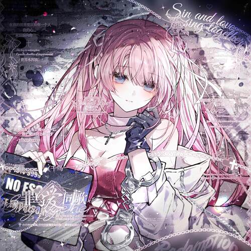 30张 小f直购 卡通情侣动漫插画二次元头像扭蛋原创圈 高清无水印