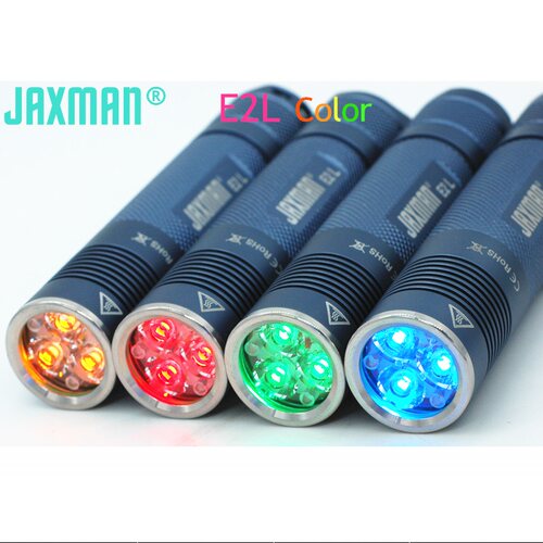 jaxmane2l彩色手电筒18650