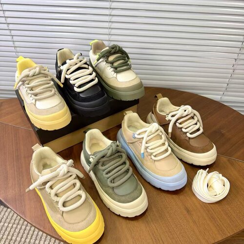 2027厚底面包鞋女防滑板鞋百搭
