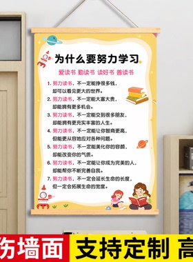 班级公约文化墙贴教室文化墙班级布置教室布置装饰励志标语墙贴
