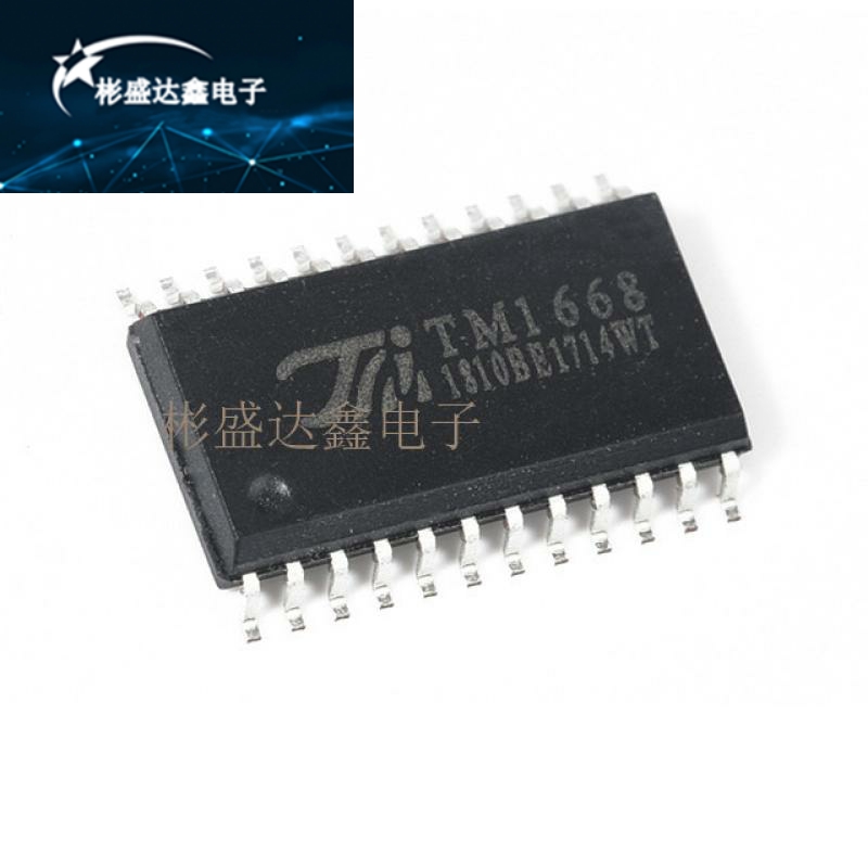 原装正品 TM1668 发光二极管显示器 驱动控制专用电路 SOP-24