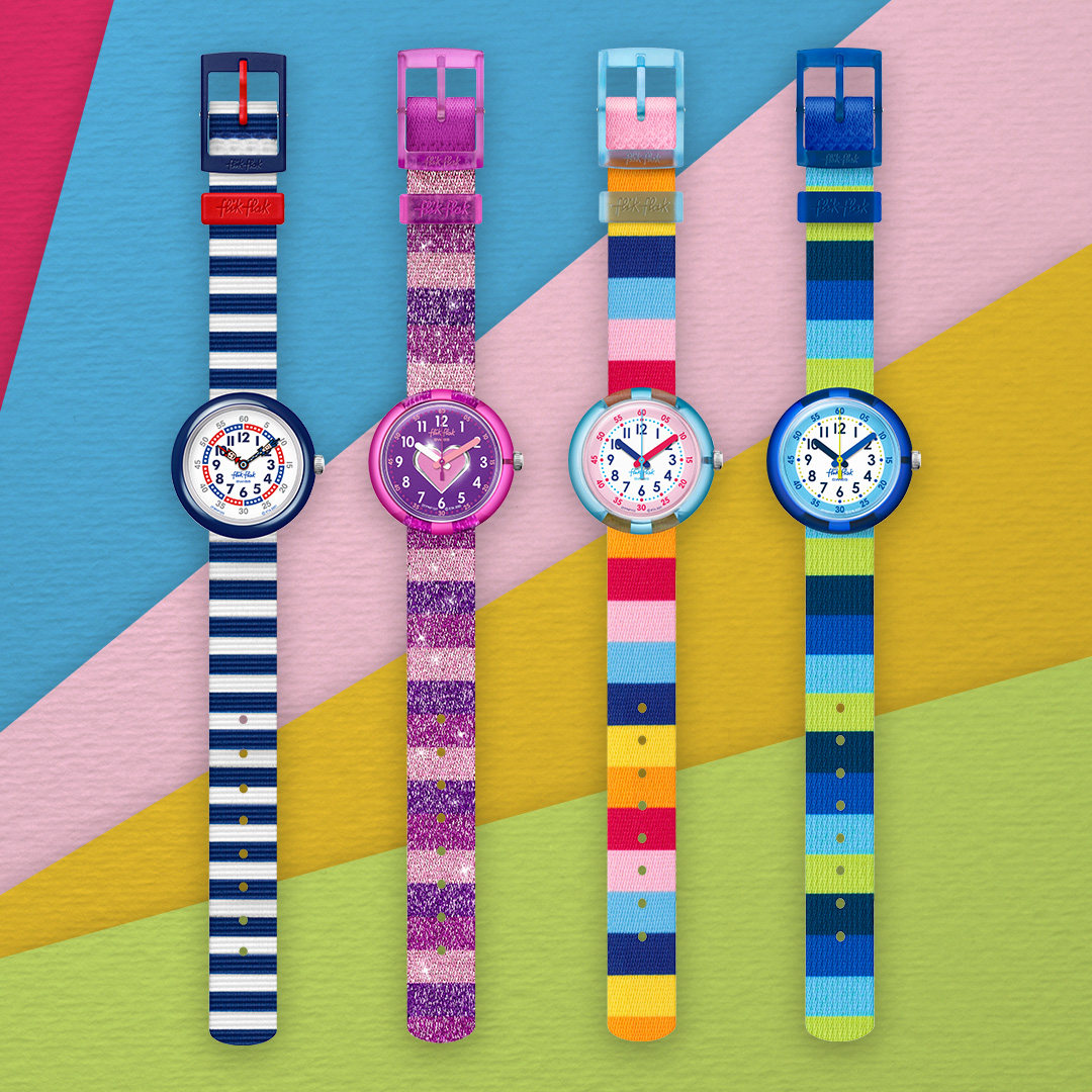 swatch 斯沃琪旗下flik flak飞菲瑞士学生儿童男手表防水zfpnp127