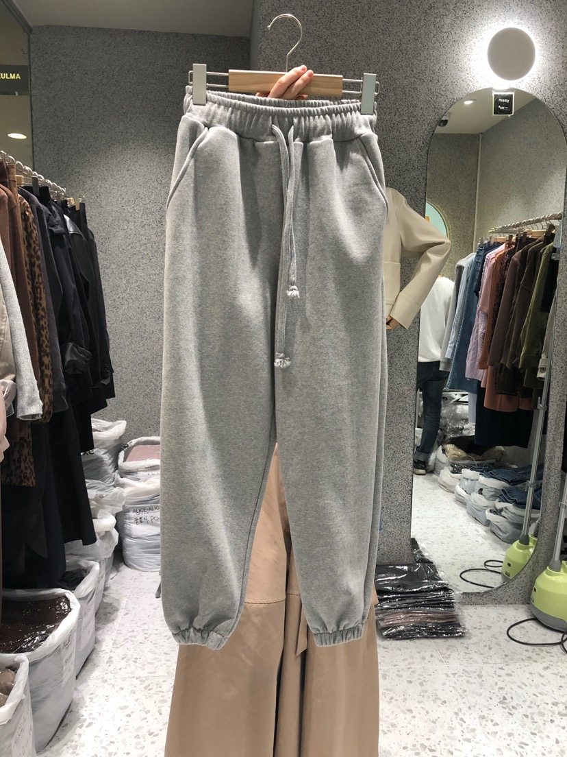 韩国东大门2023秋冬新款洋气宽松松紧腰束脚加绒卫裤女休闲裤长裤,女装/女士精品,休闲裤,淘宝优惠券,粉丝福利购,淘宝优惠卷