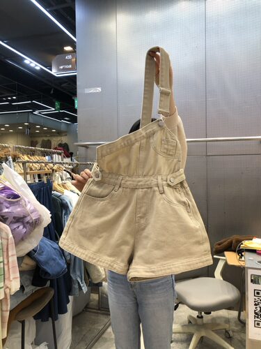 背带裤短裤牛仔2026春夏季