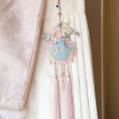 云深雾浅 原创双面刺绣清新山茶花香囊汉服禁步古风挂件 山茶雪落