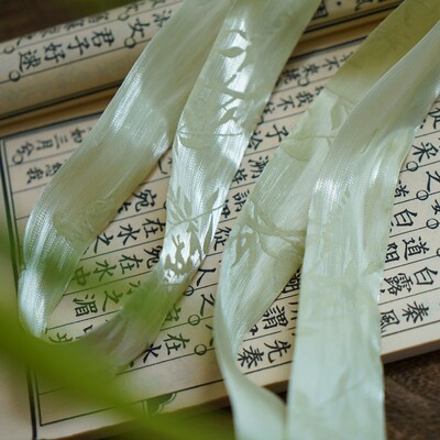 云深雾浅 流光 原创汉服植绒发带古风头饰发饰丝带细长条绑带百搭