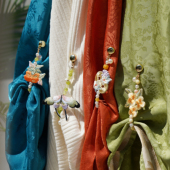 云深雾浅 神器 口固定器挽袖 原创多款 双面刺绣珠串磁吸扣汉服袖