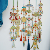 云深雾浅 货郎风挂饰原创双面刺绣汉服禁步百搭多用途唐风配饰