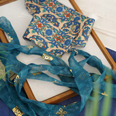 裙头腰带装 百搭汉服腰带裙袢加系带式 饰汉服配饰 壁画 云深雾浅