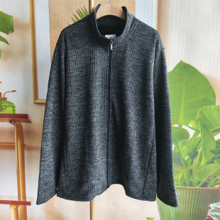 高品霓虹 拉链外套11 立领针织薄绒夹克男春秋休闲针织开衫