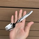 创意小熊勺叉18-10不锈钢吃饭勺子吃面叉子儿童叉甜品叉水果叉