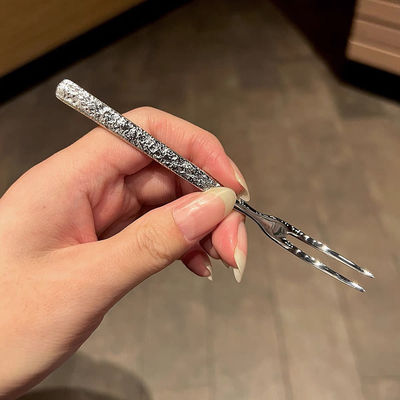 精致水果叉~出口304不锈钢甜品叉蛋糕点心叉子网红精致水果叉子