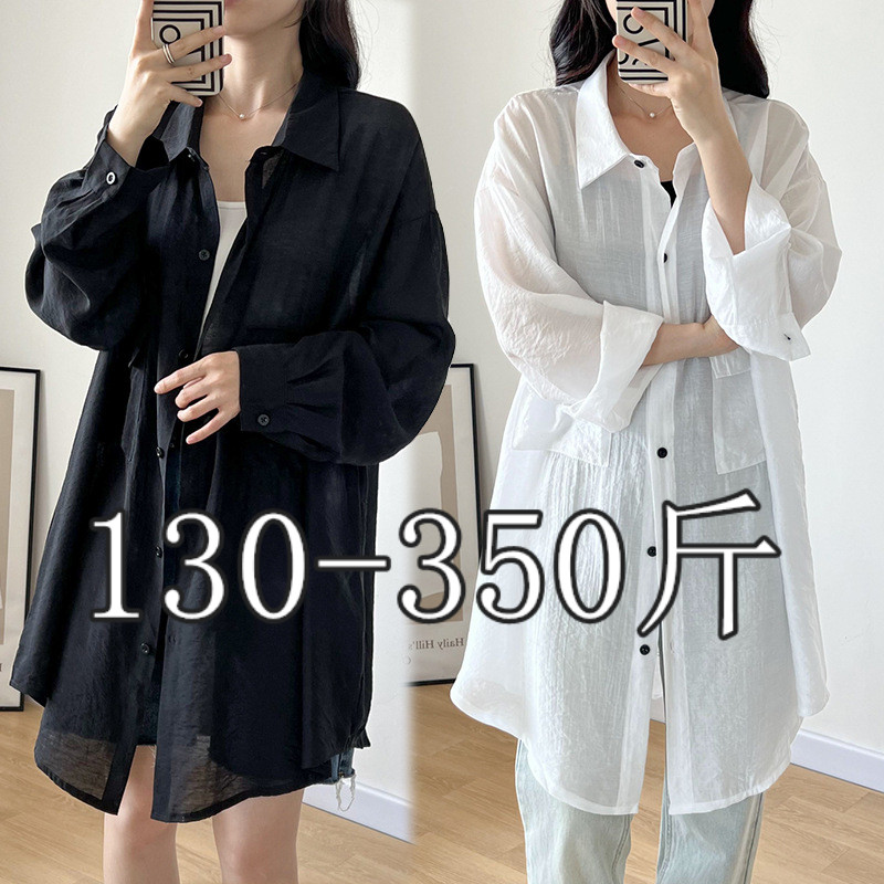 胖mm开衫简约宽松衬衫空调衫